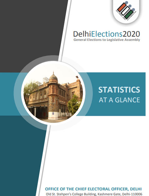 Statistical Book Delhi Legislative Assembly Election-2020 (Four Volumes)