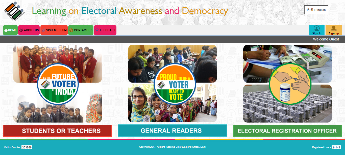 Learning on Electoral Awareness and Democracy